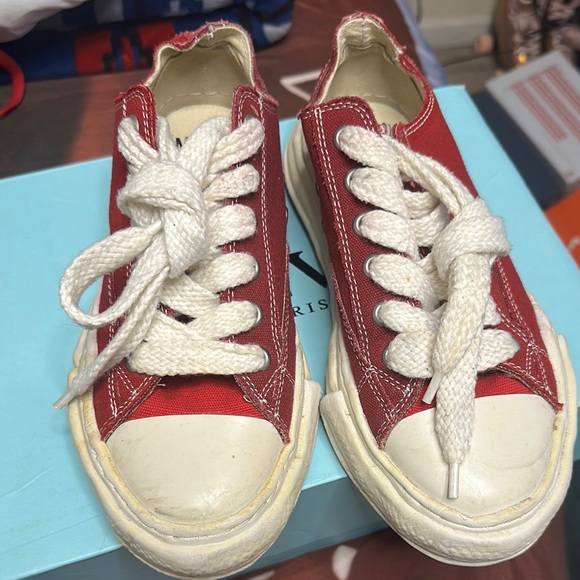 Casual Red and White Sneakers - Picture 1 of 2